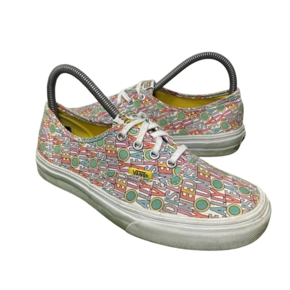 Vans Classic Authentic x The Beatles All You Need Is Love Athletic Shoes Size 7